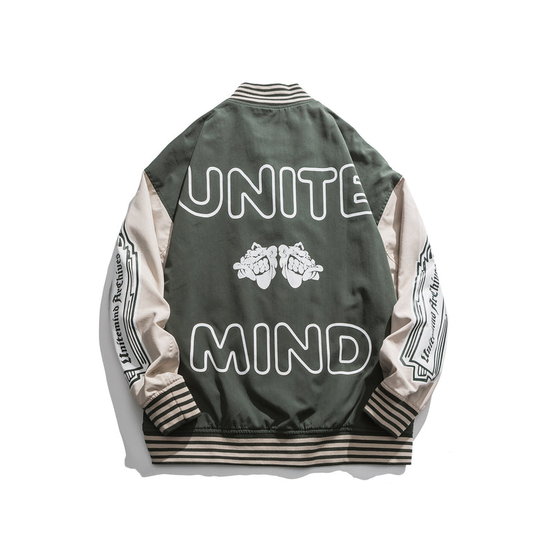 Men's Baseball Uniform Men's Loose plus Size Retro Sports Jacket Men's Trendy Workwear Jacket Men's Men Coat