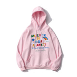 Mens Fall Outfits Spring and Autumn Loose Alphabet Embroidery Student Top