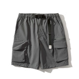 Men Shorts Men's Clothes Summer Wear Retro Men's Shorts Casual Loose Two Bags Workwear Fifth Pants Trendy Men