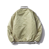 Men Fall Outfits Baseball Uniform Autumn and Winter Pilot Jacket Loose