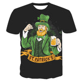 Saint Patrick's Day Closing Holiday Sweatshirt Digital 3D Printed Leisure Pullover T-shirt Men