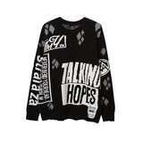 Men Fall Outfits Ripped Oversize Bottoming Sweater
