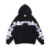 Men Fall Outfits Love Heart Embroidered Hoodie Loose Couple's Tops