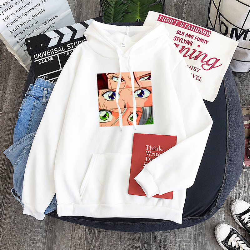Anime Hoodie Hoodies Pullover Cosplay Costume Autumn and Winter Fleece Printed Student Hoodie Men