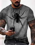 3D T Shirt Dark Spider Print