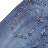Mens Jean Shorts Men's Denim Shorts Fashionable High-End Casual Business Loose Straight High Elastic Denim Shorts Men's Fashion
