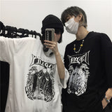 Harajuku Clothing Men's Tshirt Classic Retro Shirts Summer Printed Loose Short Sleeve T-shirt Men and Women