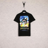 A Ape Print T Shirt Summer Cartoon Loose-Fitting Casual Round-Neck Printed Short Sleeve T-shirt