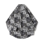 Men Shacket Long Sleeve Autumn Shirt Fall Loose Casual Shirt