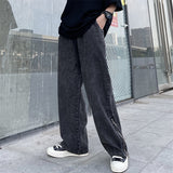Harajuku Clothing Men Classic Retro Pants Straight Leg Pan Summer Jeans Men's and Women's Trousers Tide