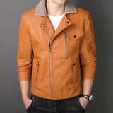 Hand Painted Leather Jackets Jacket Men's Autumn and Winter Men's Leather Jacket Tops Outerwear Jacket
