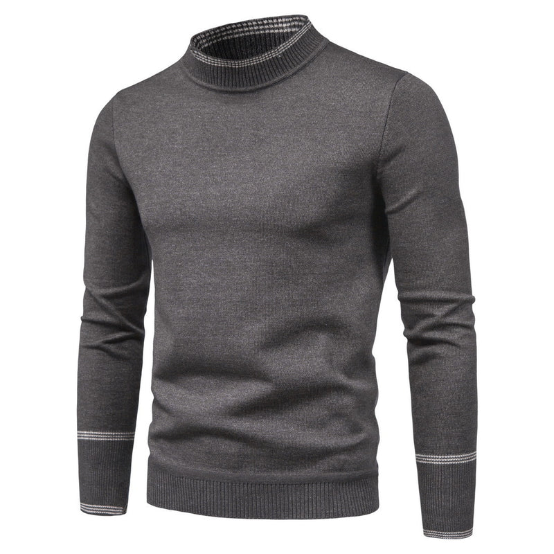 Men's Knitwear Men's Half-High Collar Long Sleeves Sweater Slim Bottoming Shirt Men Winter Outfit Casual Fashion