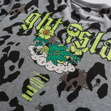 Men Shacket Long Sleeve Autumn Shirt Autumn Monochrome Leopard Print Loose Round Neck Youth Sweater