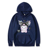 Kuromi Hoodie Cute Onegai My Melody Sweatshirt Casual Printed Hoodie