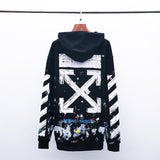 Autumn And Winter Fireworks Paint-Splashing Style Graffiti Hooded Sweater For Men And Women
