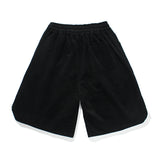 Men Shorts Men's Clothes Summer Wear Retro Men's Shorts Casual Loose Corduroy Embroidered Shorts Fashion