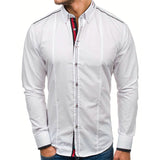 Men's Slim-Fit Assorted Colors Long-Sleeved Fashionable Casual Trendy Men Shirt