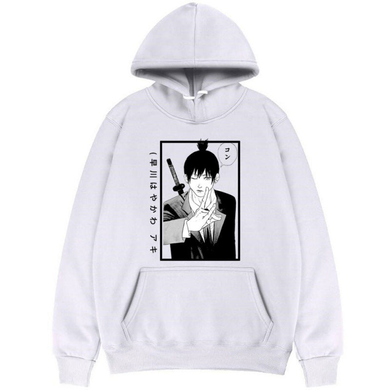 Chainsaw Man Hoodie Anime Early Autumn Sichuan Creative Sweater