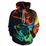 Fire and Ice Hoodie Print