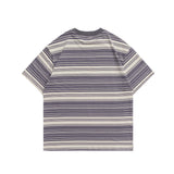 2022 Summer Man T Shirt Striped Loose