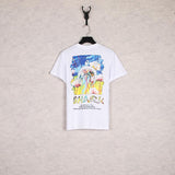 A Ape Print T Shirt Summer Cartoon Loose-Fitting Casual Round-Neck Printed Short Sleeve T-shirt