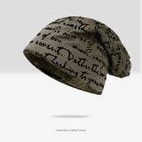 Mens Beanies Spring and Autumn Toque Printed Letters Confinement Cap Hiphop Men Women Sleeve Cap