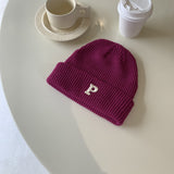 Women Beanies Mori Style Knitted Hat Trendy Hip Hop Gray Female Hat Winter Fashionable Warm Woolen Cap