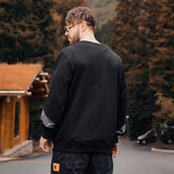 Men plus Size Sweatshirt Men's Sweater Fat Letter Embroidered Sweater Base Clothing