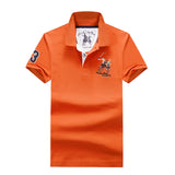 USPA Shirts Summer Short-Sleeved T-shirt Men's Lapel Embroidery Men's Polo Shirt