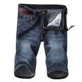 Mens Jean Shorts Summer Thin Denim Shorts Men's Straight Stretch Men's Fifth Pants Casual Youth Men's Middle Pants