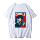 Anime Tshirts Aesthetic Men's Shirt Loose round Neck Pullover Short Sleeve T-shirt Top