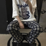 Harajuku Clothing Men's Tshirt Classic Shirts Summer Vintage Printed Casual round Neck Short Sleeves T-shirt for Men