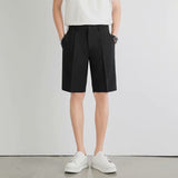 Men Bermuda Shorts Casual Suit Shorts Men's Summer Outerwear Suit Pants