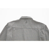 Men Shacket Long Sleeve Autumn Shirt Autumn Letter Vintage Print Houndstooth Casual Shirt