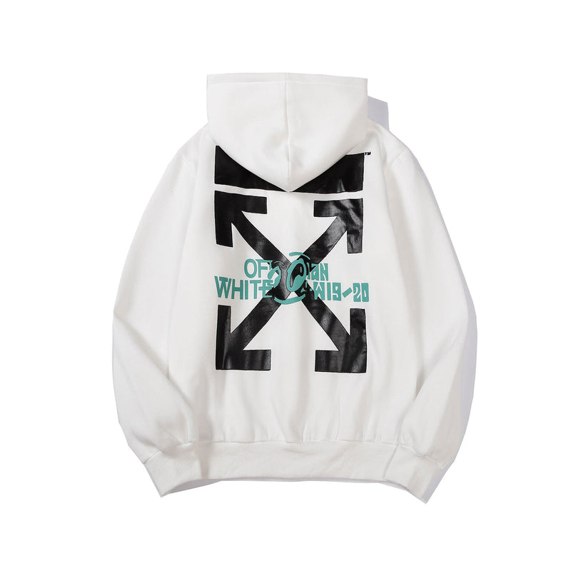Autumn And Winter Speed Bump Landscape Illustration Velvet Padded Hooded Sweatshirt Men And Women Same Style