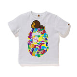 A Ape Print for Kids T Shirt round Neck Summer Animal Monkey Printing Cartoon T-shirt