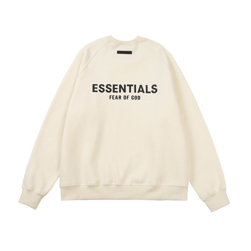 Fog Fear of God Sweatshirt Essentials Back Letter Crew Neck Brushed Hoody Loose Base Shirt