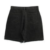 Mens Jean Shorts High Street Fashion Brand Letter Printed Denim Shorts Men's Street Fashion Loose Straight Shorts