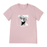 Anime Tshirts Aesthetic Men's Shirt Summer Anime Print Printed Cotton Short-Sleeved T-shirt