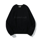 Fog Fear of God Sweatshirt Essentials Chest Letter Crew Neck Brushed Hoody Loose Bottoming Shirt