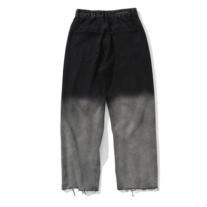 Jeans Men's plus Size Retro Sports Baggy Straight Trousers Casual Pants Trousers Men's Jeans