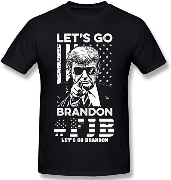 Let's Go Brandon T Shirt Printed Casual Short-Sleeved T-shirt Men's Top Half Sleeve