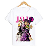 Jojo's Bizarre Adventure Dressing T-shirt Men's Anime Short Sleeve round Neck Short Sleeve