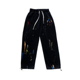 Harajuku Clothing Men Classic Retro Pants Straight Leg Pan Summer Floral Print Casual Jumpsuit Men and Women Sports
