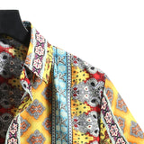 Men Shirt Fashion Slim Fit Shirts Short Sleeve Shirt Large Size Casual Beach Style Shirts Spring/Summer Men's Short Sleeve Flower Shirt