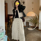 Two Tone Leather Jacket Biker's Leather Jacket Autumn Women Top