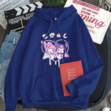 Kuromi Hoodie Goth Clow M Harajuku Style Loose Sweater Women's Long-Sleeved Top
