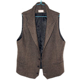 Tuxedo Vests Autumn and Winter Thick Suit Collar British Retro Herringbone Men's Slim Fit Vest