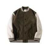 Varsity Jacket for Men Baseball Jackets Baseball Uniform Retro Jacket Men's Autumn and Winter Baseball Uniform Casual Cotton-Padded Clothes