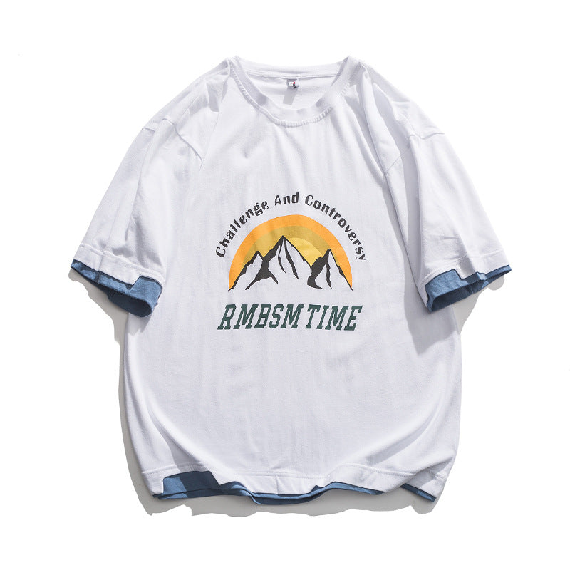 2022 Summer man t shirt round Neck Short Sleeve